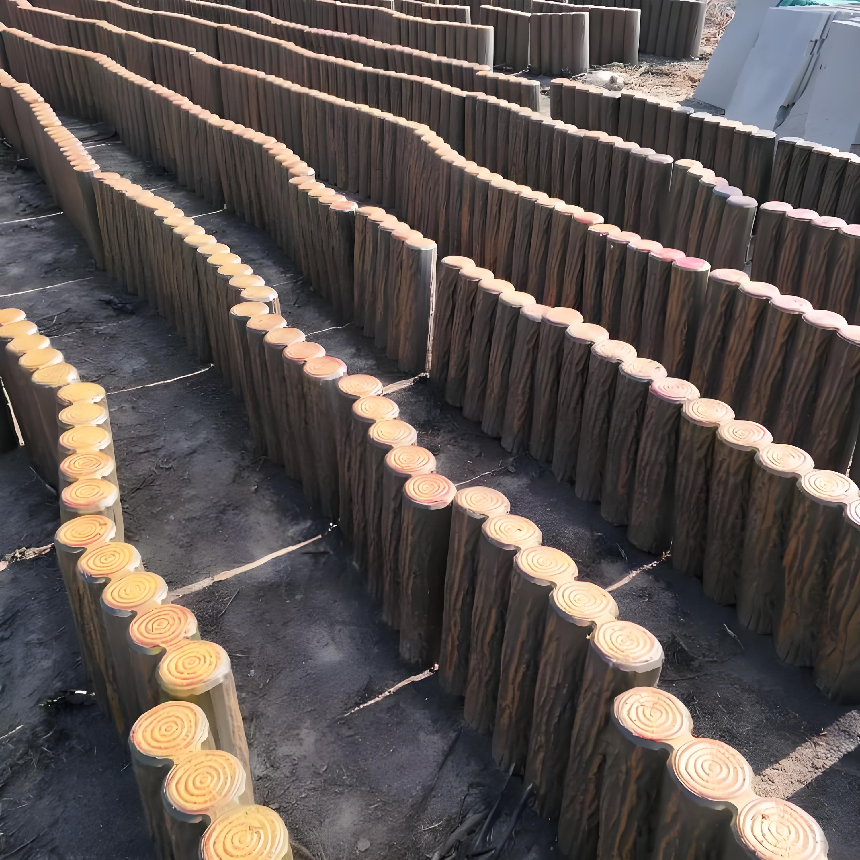 水泥仿木樁施工隊(duì)泓樺錦嘉 - 水泥樁打樁的施工流程有哪些？