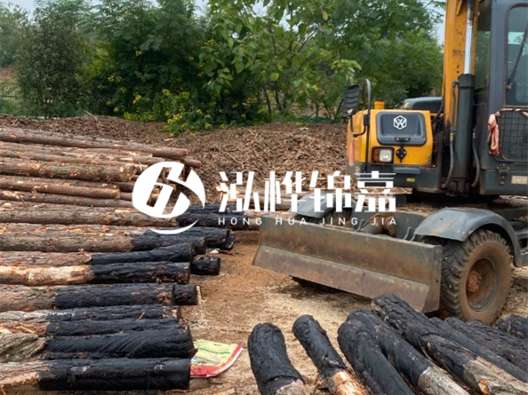 松木樁施工隊(duì)泓樺錦嘉 - 松木樁尺寸怎么量的？